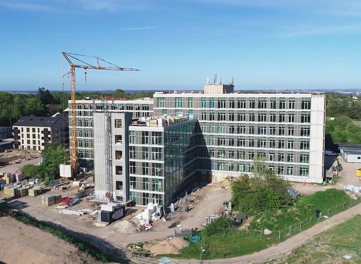 Tretårnet under construction, Helsingør